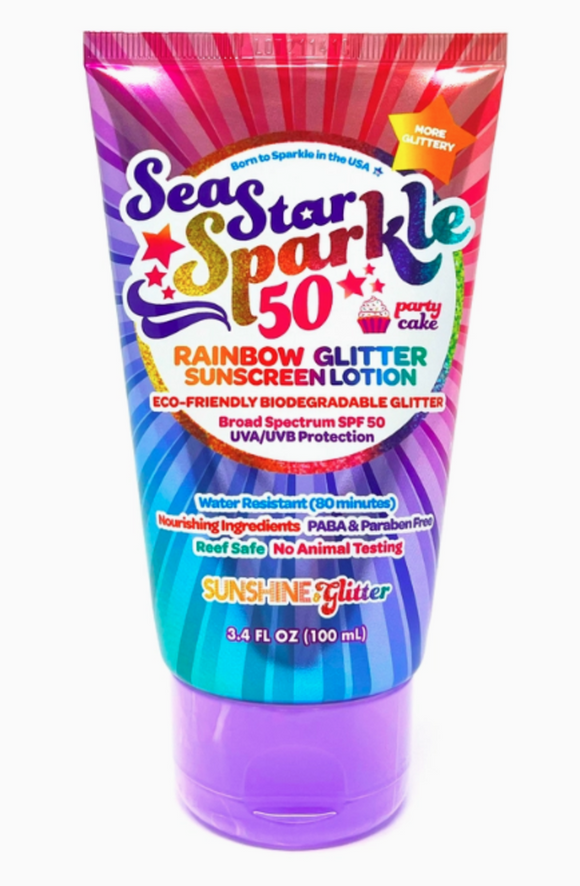 Sea Star Sparkle Rainbow Spf 50 Glitter Sunscreen