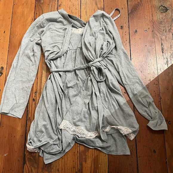 2 piece nursing robe/gown - M