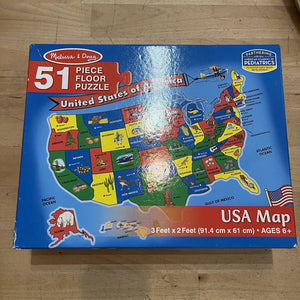 USA Map Floor Puzzle - Like new