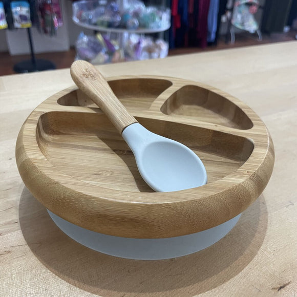 Avanchy Bamboo plate and spoon