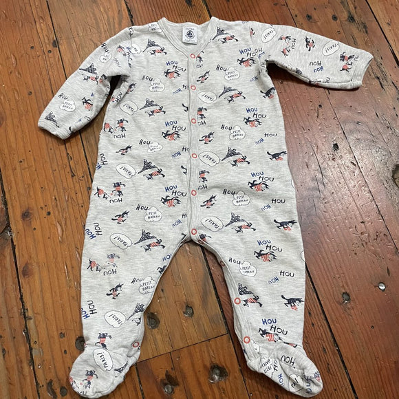 Organic footed jumpsuit - 12M