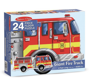 24 Piece Giant Fire Truck Floor Puzzle