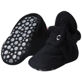 Fleece Booties with Grippers - Black