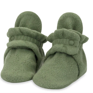 Fleece Booties without Grippers - Olive