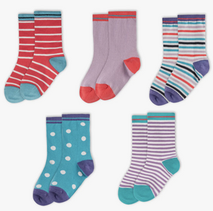 Organic Cotton Crew Socks 5-Pack