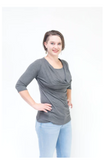 Cowl Neck 3/4 Length sleeve - NWT - XL