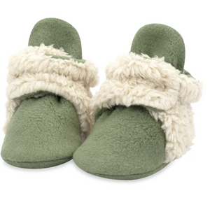 Cozie Furry Bootie - Olive