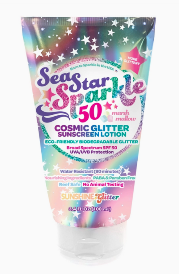 Sea Star Sparkle Cosmic Stardust Spf 50 Glitter Sunscreen