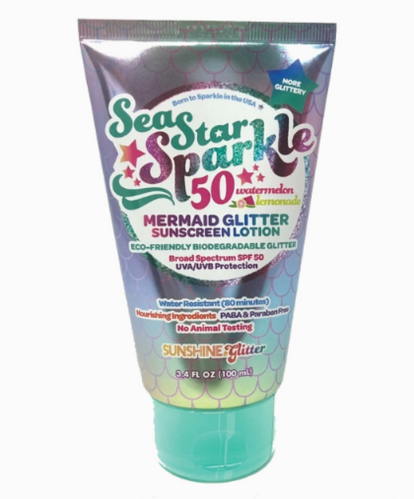Sea Star Sparkle Mermaid Spf 50 Glitter Sunscreen