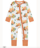 Convertible Zip Romper - Bison