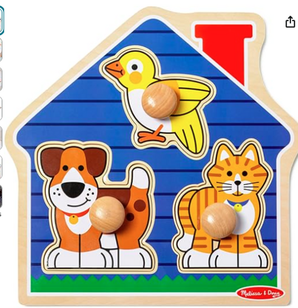 Jumbo Knob House Pet Puzzle