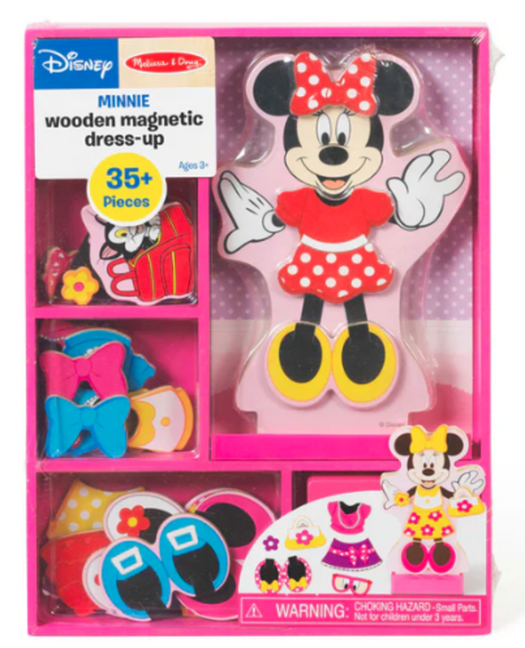 Disney Minnie Wooden Magnetic Dress-Up