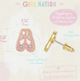 Ballet Slippers Cutie Stud Earrings