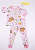 Bamboo 2pc Pajamas - Pink Dim Sum