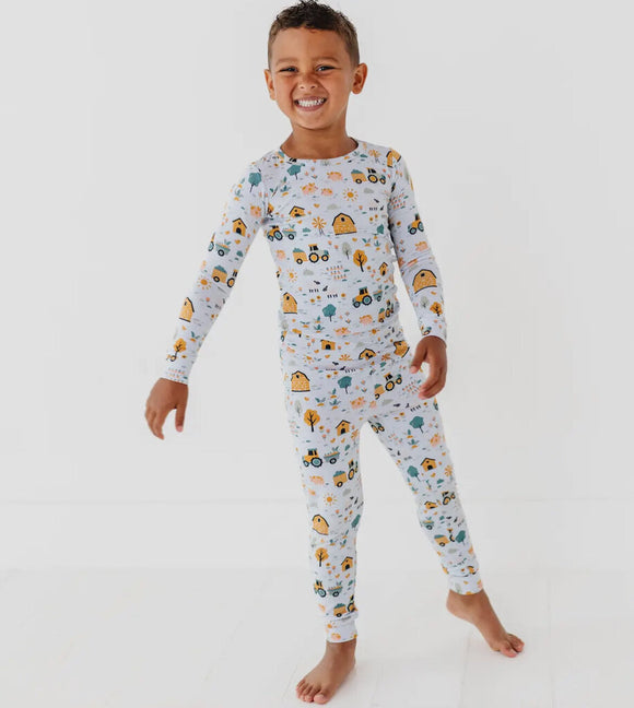 Bamboo Pajama Set - Sawyer - Farm