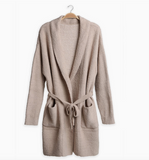 Cozy Women's Robe with Pockets and Belt - OS