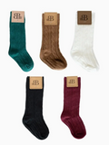 Knee-High Cable Knit Socks