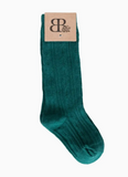 Knee-High Cable Knit Socks