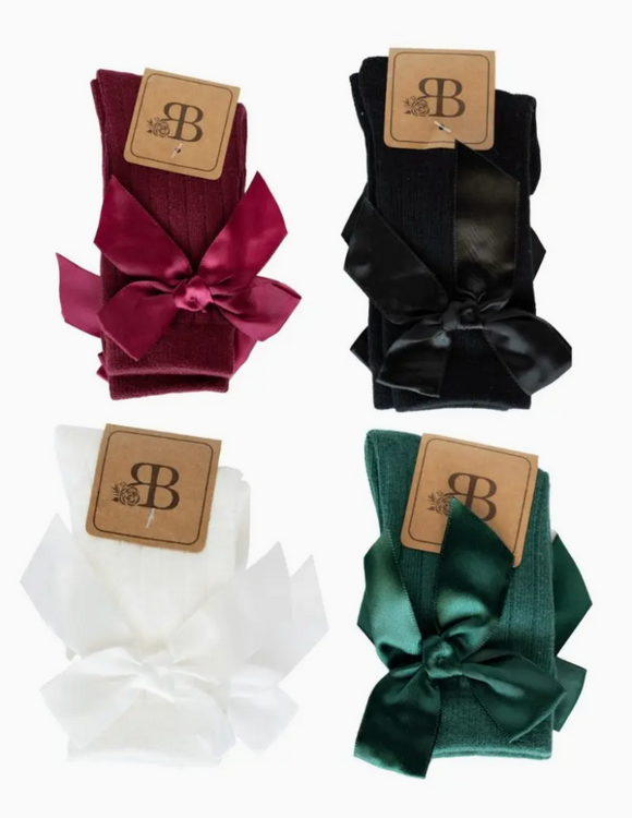 Bow Front Midi Socks
