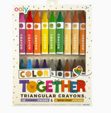 Color Together Triangular Crayons - Set of 18