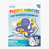 Playful Painters: Easy Watercolor Painting Kit - Ocean Pals (25 Pc Set)