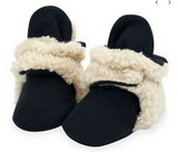 Cozie Furry Booties - Black