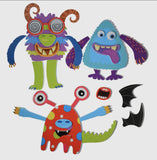 Bath Stickers Silly Monsters