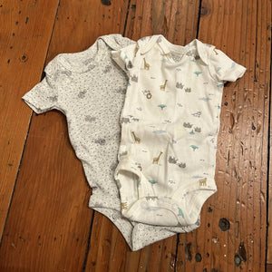 2pk onesies - nb