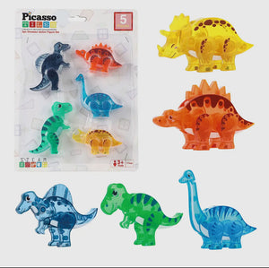5pc Dinosaur Action Figure Set