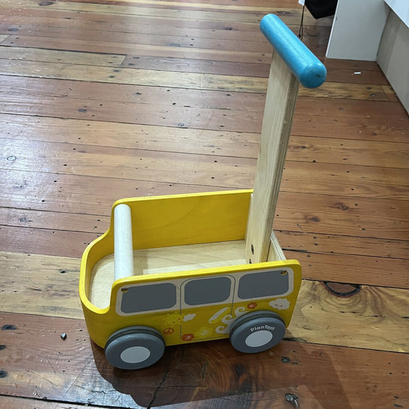 Plan Toys Bus Push Toy