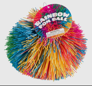 3.5" Rainbow Pom Ball