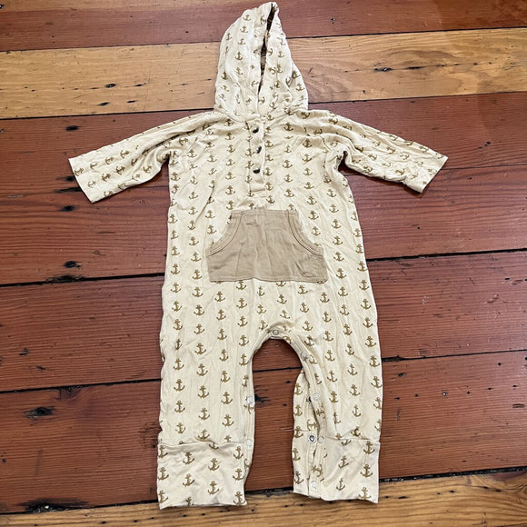 Hooded Bamboo Jumpsuit - 6-12M