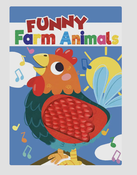 Funny Farm Animals - Silicone Touch and Feel Board Book - Sensory Board Book