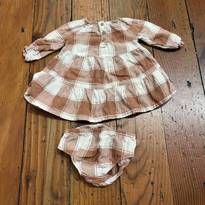 Dress w/ diaper cover - 3M