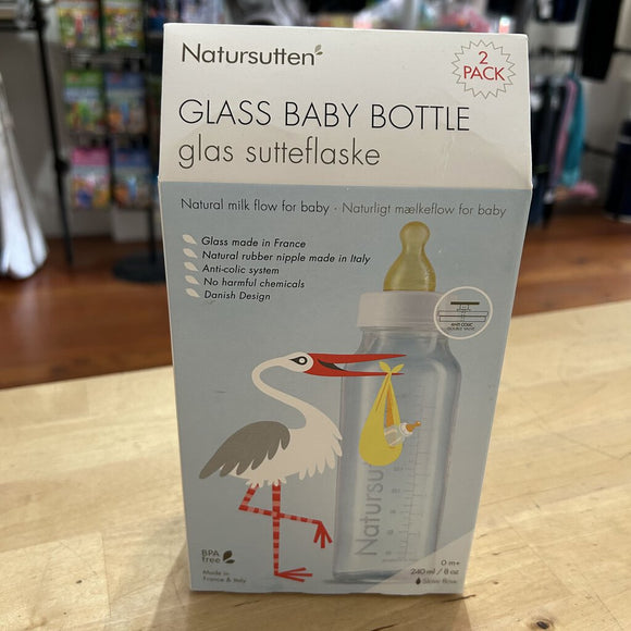 2 pack glass baby bottles - NEW