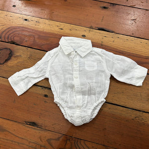 Button Down Onesie - 0-3M