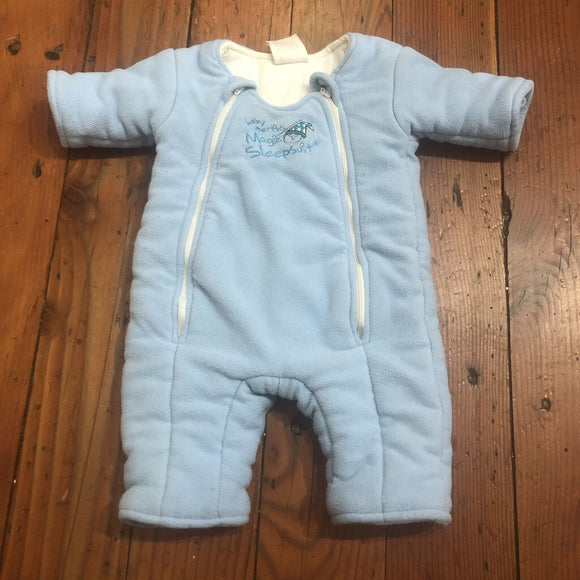 Fleece Sleep suit - L 6-9M - slight discoloration near neck