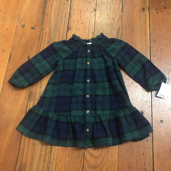 Flannel Dress - 2T