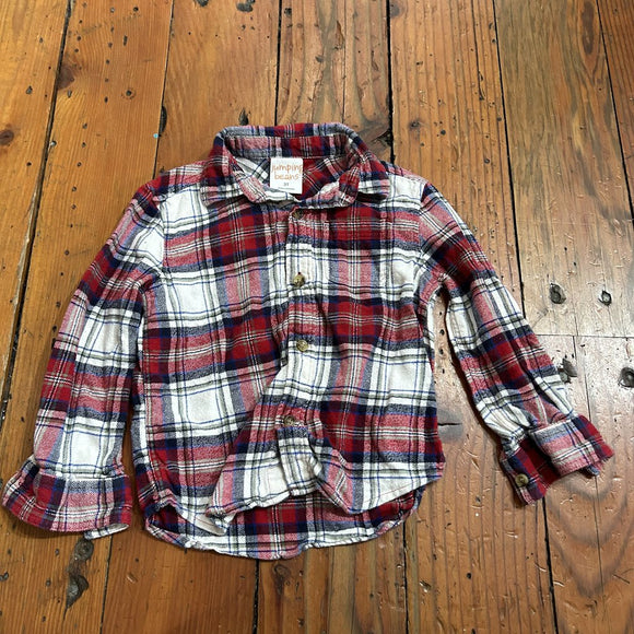 Flannel Button Down Shirt - 3T