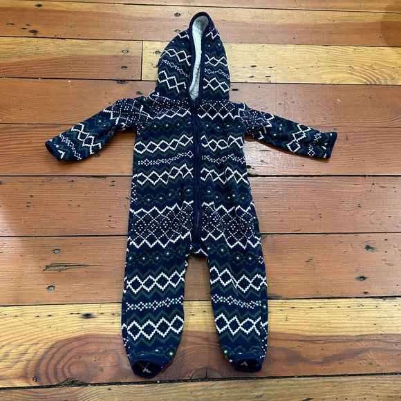 Hooded Fleece Jumpsuit - 12M