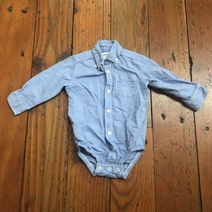 Button Down Onesie - 12M