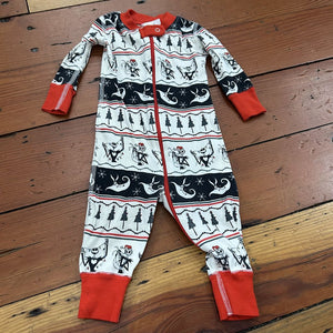 Organic footless PJs - 3-6M