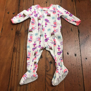 Fleece footed Pjs - 12M