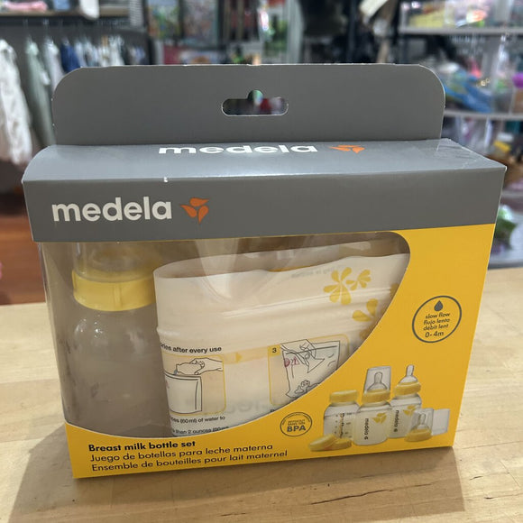 Medela breastmilk bottle set - new