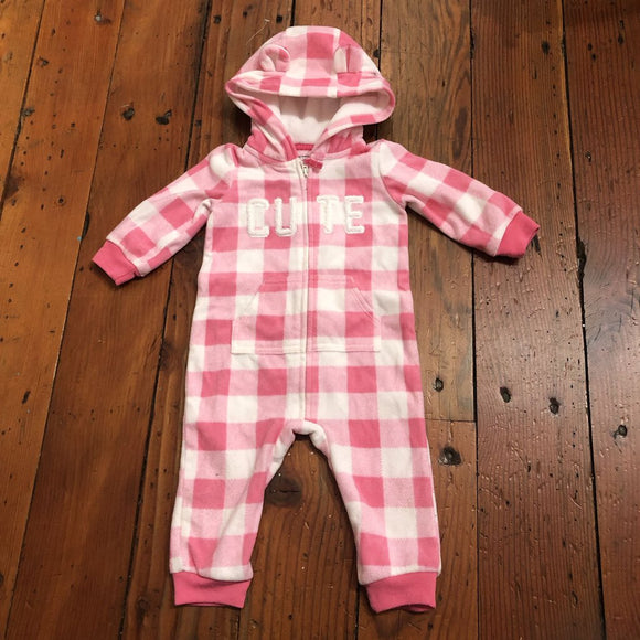 hooded Fleece Jumpsuit - 9M