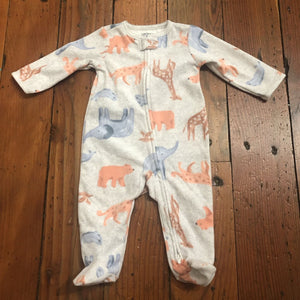 Fleece Pjs - 3-6M