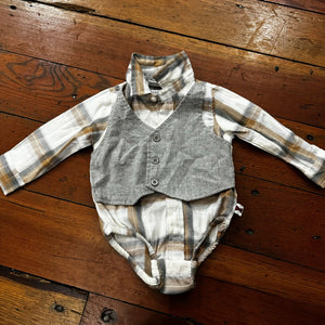 Onesie with Vest - 6-9M