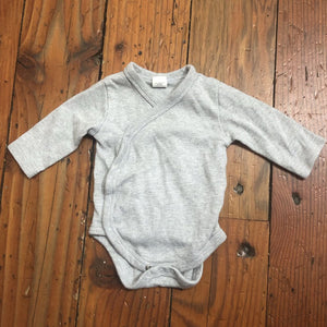 Organic Kimono Cotton Onesie - 0-3M