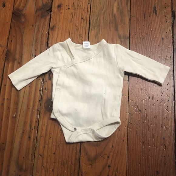 Organic Kimono Cotton Onesie - 0-3M