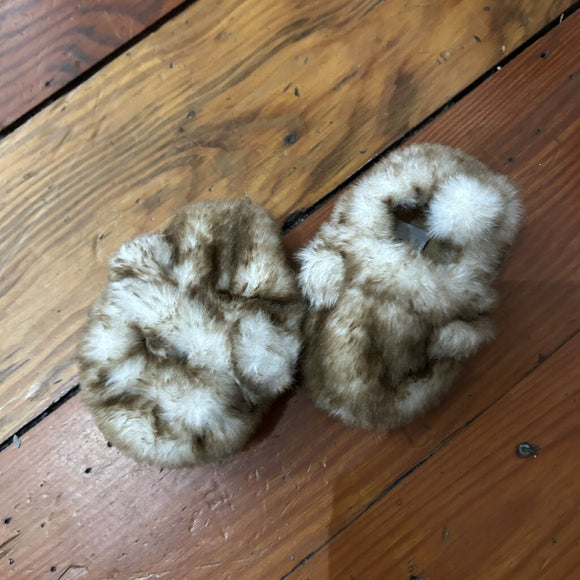 Furry Slippers - 0-3M